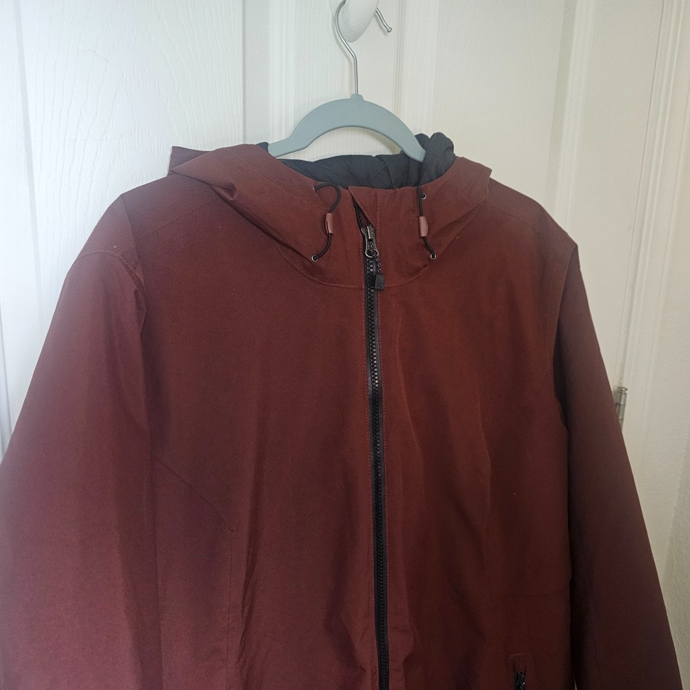 Eddie Bauer Charly Burgundy Insulated Parka Coat 2X Gorpcore Cabincore EUC